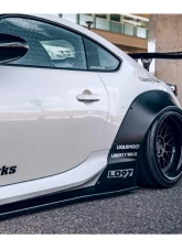 Liberty Walk Works CFRP Complete Body Kit w/ Front Exchange Fender Toyota GR86 | Subaru BRZ 2021+                                     - LBW-GR86/BRZ-CFRP-BK-02 - Image 12