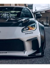 Liberty Walk Works CFRP Complete Body Kit w/ Bonnet Hood Toyota GR86 | Subaru BRZ 2021+                                     - LBW-GR86/BRZ-CFRP-BK-03 - Image 9