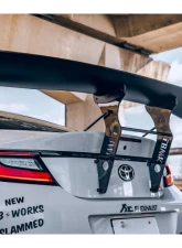 Liberty Walk Works CFRP Rear Wing ver.1 Toyota GR86 | Subaru BRZ 2021+                                     - LBW-GR86/BRZ-CFRP-RW - Image 3