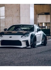 Liberty Walk Works FRP Complete Body Kit w/ Bonnet Hood Toyota GR86 | Subaru BRZ 2021+                                     - LBW-GR86/BRZ-FRP-BK-03 - Image 8