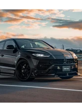Liberty Walk FRP Side Skirt w/ Dry Carbon Under Diffuser Lamborghini Urus 2018+                                     - LBW-Urus-FRP-SS-UD - Image 2