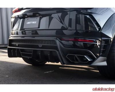 Liberty Walk FRP Side Skirt w/ Dry Carbon Under Diffuser Lamborghini Urus 2018+ - LBW-Urus-FRP-SS-UD