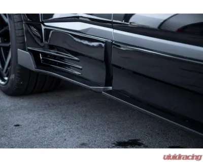 Liberty Walk FRP Side Skirt w/ Dry Carbon Under Diffuser Lamborghini Urus 2018+ - LBW-Urus-FRP-SS-UD
