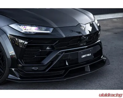 Liberty Walk FRP Side Skirt w/ Dry Carbon Under Diffuser Lamborghini Urus 2018+ - LBW-Urus-FRP-SS-UD