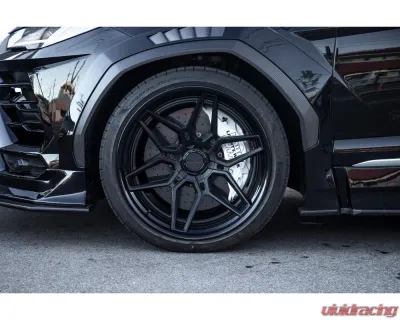 Liberty Walk FRP Side Skirt w/ Dry Carbon Under Diffuser Lamborghini Urus 2018+ - LBW-Urus-FRP-SS-UD