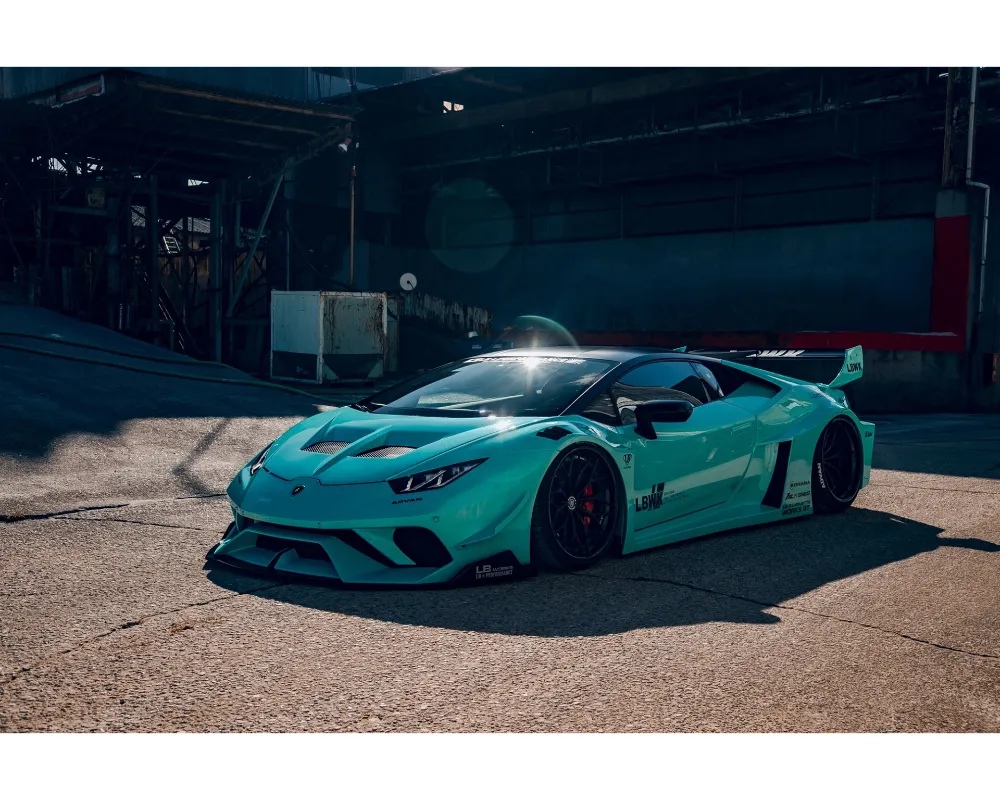 Liberty Walk Silhouette FRP, CFRP & Dry Carbon Complete Body Kit w/ Rear Fender Exchange Type Lamborghini Huracan GT Coupe 2015+ - LW-HuracanGT-Body-S-Co-CFD