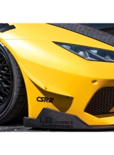 Liberty Walk Silhouette CFRP Front Racing Canard Lamborghini Huracan GT 2015+                                     - LW-HuracanGT-Cana-S-C - Image 5