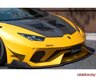 Liberty Walk Silhouette CFRP Front Diffuser Lamborghini Huracan GT 2015+ - LW-HuracanGT-FDiff-S-C