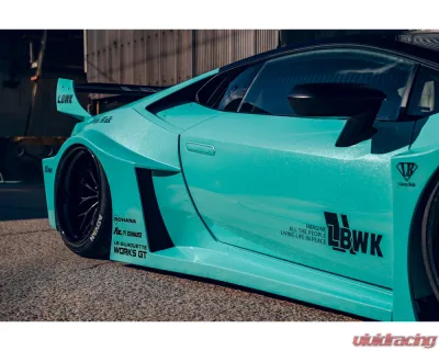 Liberty Walk Silhouette FRP Normal Rear Fender Exchange Type Lamborghini Huracan GT Coupe 2015+ - LW-HuracanGT-RFend-S-F