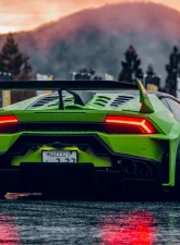 Liberty Walk Silhouette Dry Carbon Rear Engine Hood Lamborghini Huracan GT 2015+                                     - LW-HuracanGT-RHood-S-D - Image 3