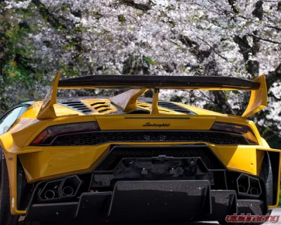 Liberty Walk Silhouette Dry Carbon Rear Engine Hood Lamborghini Huracan GT 2015+ - LW-HuracanGT-RHood-S-D