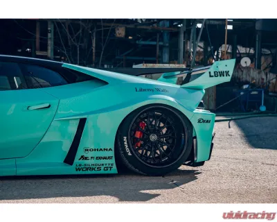 Liberty Walk Silhouette FRP Rear Bumper Lamborghini Huracan GT 2015+ - LW-HuracanGT-RBump-S-F