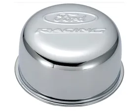 Ford Racing Chrome Breather Cap w/ Ford Racing Logo - Twist Type