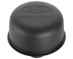 Ford Racing Black Crinkle Finish Breather Cap w/ Ford Racing Logo - Twist Type