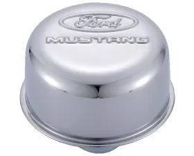 Ford Racing Chrome Breather Cap w/ Ford Mustang Logo