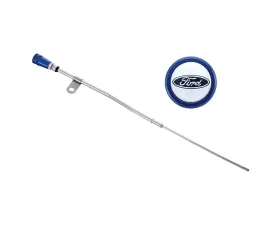 Ford Racing Dipstick Kit - Anodized Aluminum Handle w/ Embossed Ford Logo