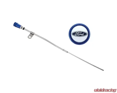 Ford Racing Dipstick Kit - Anodized Aluminum Handle w/ Embossed Ford Logo - 302-400