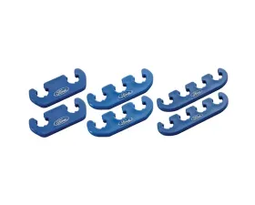 Ford Racing Wire Dividers 4 to 3 to 2 - Blue with White Ford Logo for 289/302/351W Engines