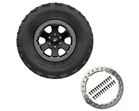 Ford Racing 17x8.0 Beadlock Carbonized Gray Badlands Wheel Kit Ford Bronco 2021-2022
