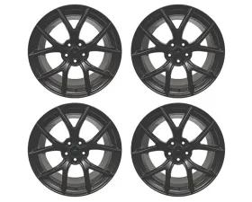 Ford Racing 19" x10.5" Front Wheels & 19"x11" Rear Wheels Kit w/TPMS - Matte Black Ford Mustang 2015-2020