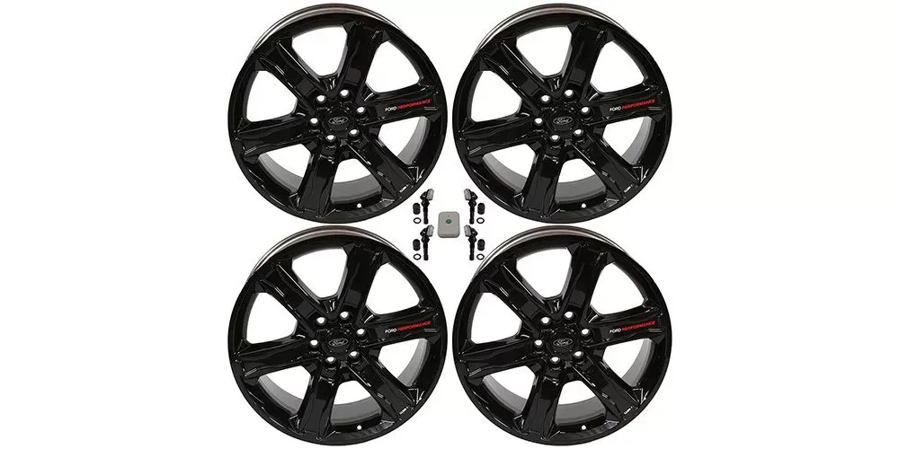 Ford Racing 22"x9.5" Wheel Kit - Gloss Black Ford F-150 2015-2022 - M-1007K-S2295GB