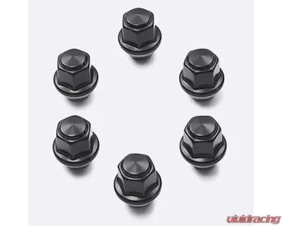 Ford Racing M12 x 1.5 Black Lug Nut - Set of 6 Ford Bronco | Ranger 2019-2022 - M-1012-BR