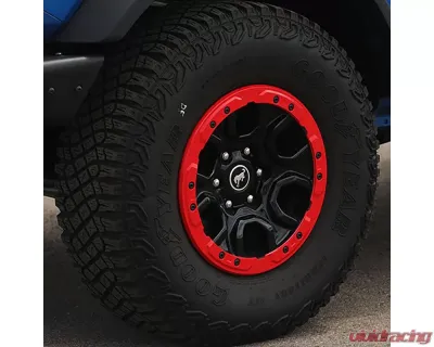 Ford Racing Red Functional Bead Lock Ring Kit Ford Bronco 2021+ - M-1021K-BLR