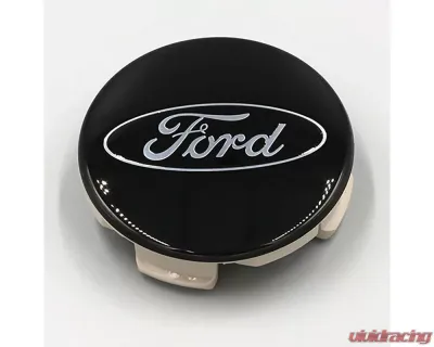 Ford Racing Black And Chrome Wheel Center Cap Kit Ford Truck | SUV - M-1096K-BCT