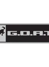 Ford Racing Black/Chrome G.O.A.T. Badge Ford Bronco | Bronco Sport                                     - M-1447-GOAT - Image 2