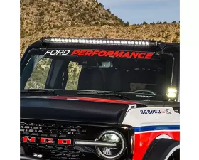 Ford Racing Windshield Banner for 2021-2022 Ford Bronco, White/Red Lettering