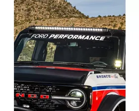 Ford Racing White Windshield Banner for 2021-2022 Ford Bronco, Die-Cut Lettering