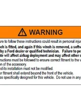 Ford Racing WARN Winch Kit Ford Bronco 2021                                     - M-1821-B - Image 6