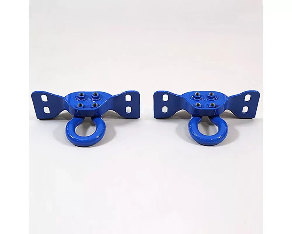 Ford Racing Tow Hooks - Blue Pair Ford Super Duty 2017-2022 - M-18954-SDB