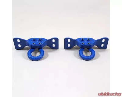 Ford Racing Tow Hooks - Blue Pair Ford Super Duty 2017-2022 - M-18954-SDB