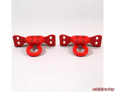 Ford Racing Tow Hooks - Red Pair Ford Super Duty 2017-2022 - M-18954-SDR