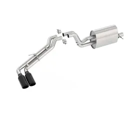 Ford Racing 2.3L Ecoboost Side Exit Cat-Back Exhaust System w/ Dual Black Chrome Tips Ford Ranger 2019