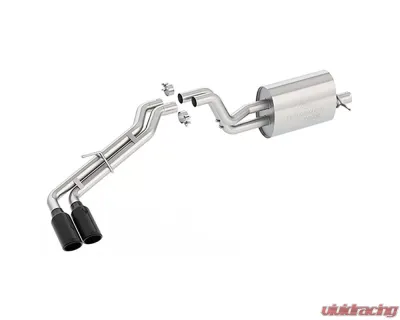 Ford Racing 2.3L Ecoboost Side Exit Cat-Back Exhaust System w/ Dual Black Chrome Tips Ford Ranger 2019 - M-5200-RA23SB