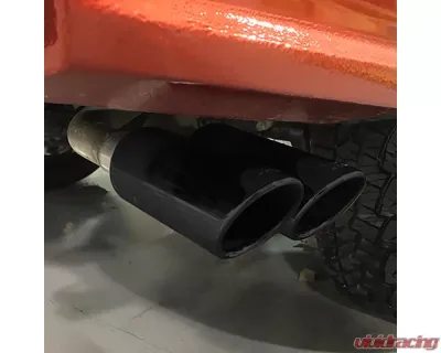 Ford Racing 2.3L Ecoboost Side Exit Cat-Back Exhaust System w/ Dual Black Chrome Tips Ford Ranger 2019 - M-5200-RA23SB