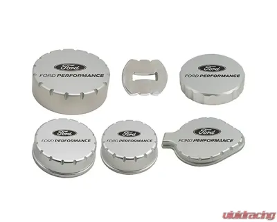 Ford Racing 2.3L/5.0L/5.2L Aluminum Machined Engine Cap Covers Ford Mustang 2015-2021 - M-6766-M50A