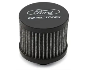 Ford Racing Black Crinkle Unshielded Breather w/ Ford Racing Logo