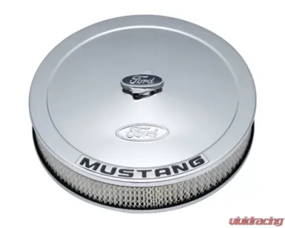 Ford Racing Air Cleaner Kit - Chrome w/ Mustang Emblem - 302-361