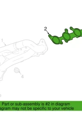 Ford Racing OEM Gasket Header Ford Mustang GT500                                     - GT3z-9448-c - Image 2