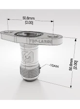 Full Race Large Turbo Drain Flange w/ Male -10AN                                     - FR-TDF-LARGE-10AN-2.00 - Image 5