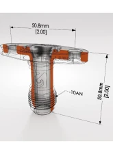 Full Race Large Turbo Drain Flange w/ Male -10AN                                     - FR-TDF-LARGE-10AN-2.00 - Image 6