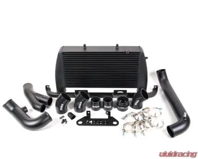 Full Race Intercooler / CAC Upgrade Kit Coated Black - Compatible with OEM BOV & TurboSmart Vee Port EM BOV - A0211A