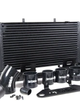 Full Race Intercooler / CAC Upgrade Kit Coated Black - Compatible with OEM BOV & TurboSmart Vee Port EM BOV                                     - A0211A - Image 2
