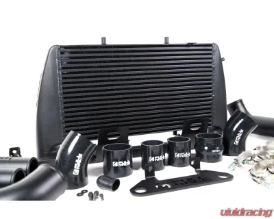 Full Race Intercooler / CAC Upgrade Kit Coated Black - Compatible with OEM BOV & TurboSmart Vee Port EM BOV - A0211A