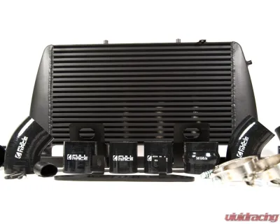 Full Race Intercooler / CAC Upgrade Kit Coated Black - Compatible with OEM BOV & TurboSmart Vee Port EM BOV - A0211A