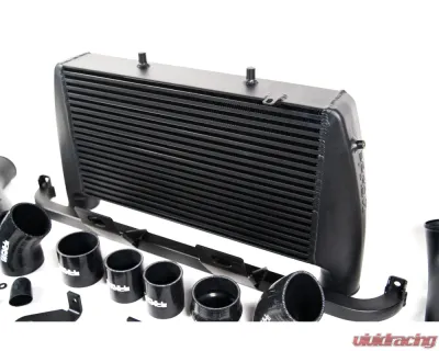 Full Race Intercooler / CAC Upgrade Kit Coated Black - Compatible with OEM BOV & TurboSmart Vee Port EM BOV - A0211A