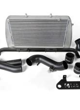 Full Race Intercooler / CAC Upgrade Kit Coated Black - Compatible w/ OEM Electronic Blow Off Valve and TurboSmart Vee Port EM BOV                                     - A0166A - Image 6